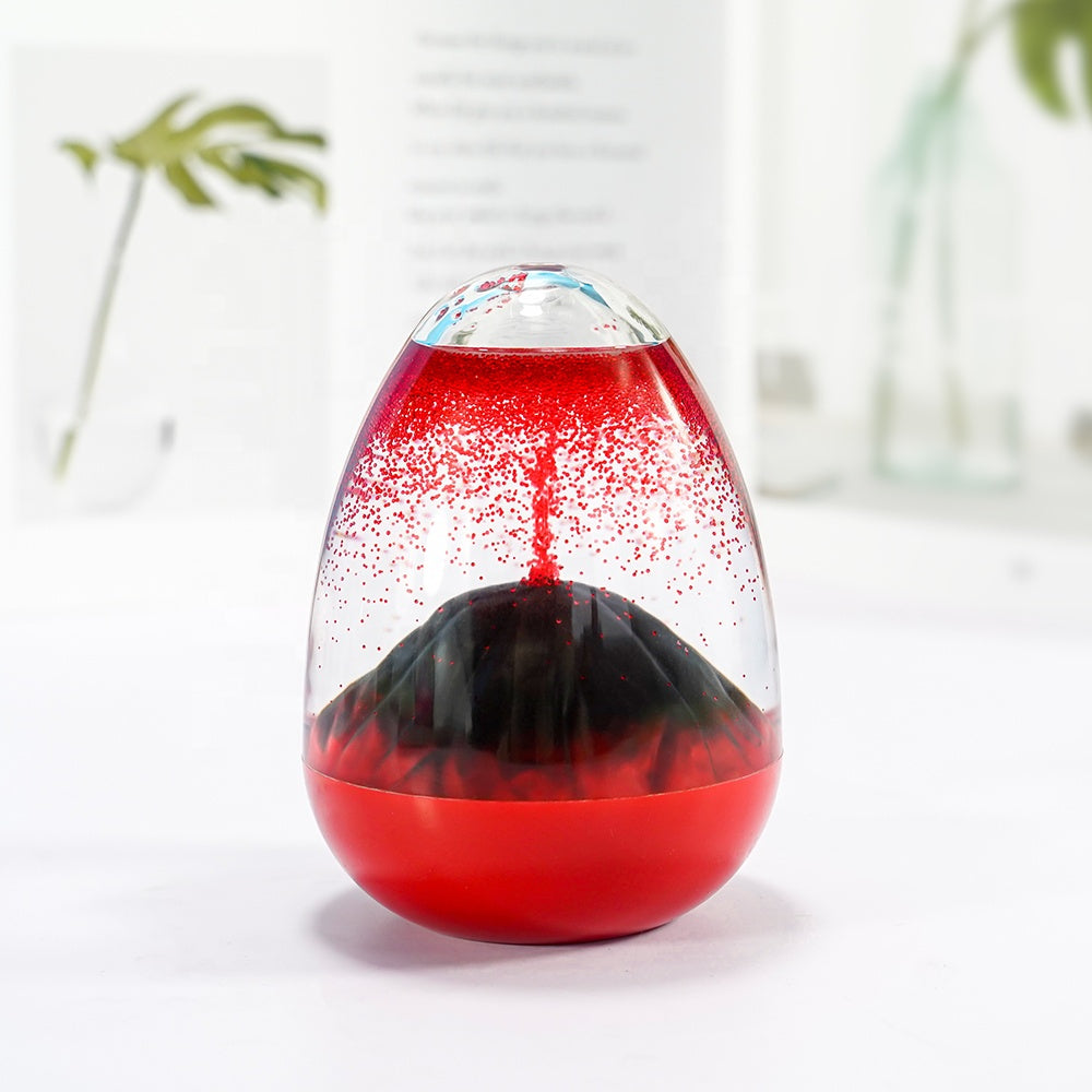 Volcanic Eruption Oil Drop Hourglass