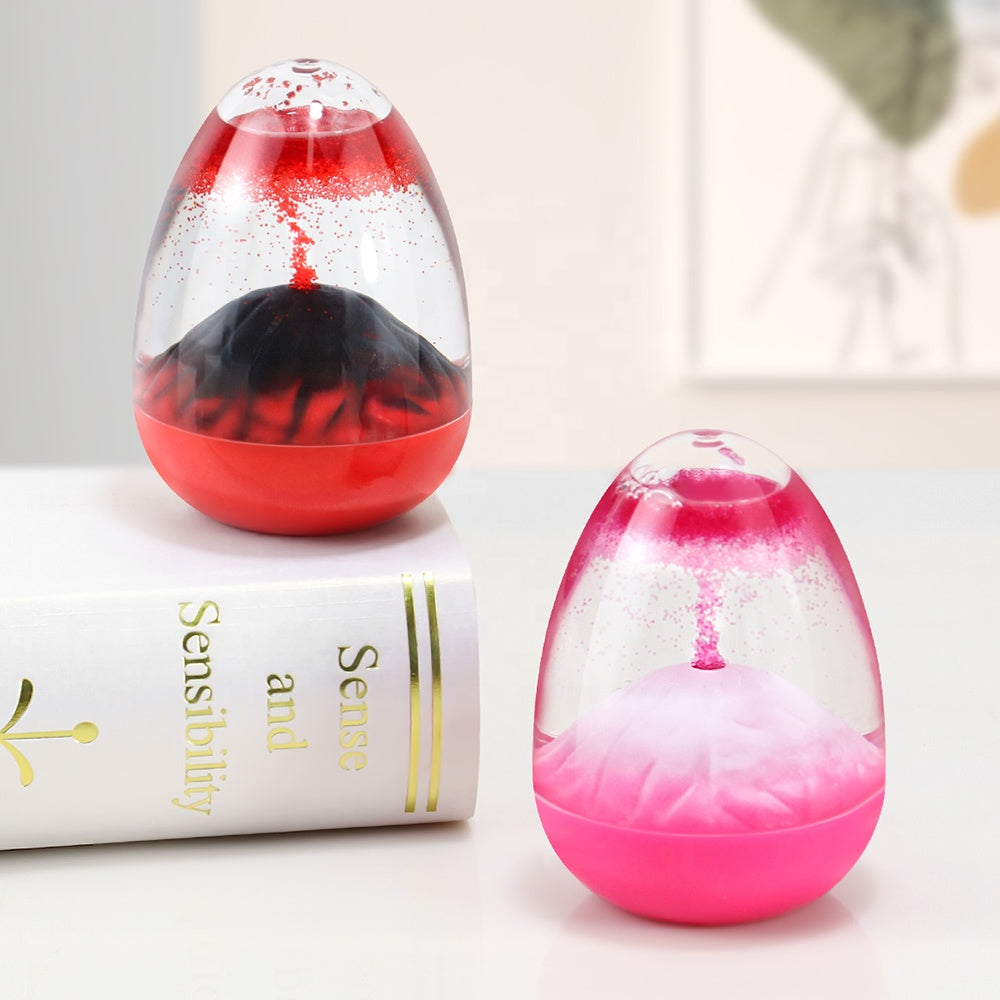 Volcanic Eruption Oil Drop Hourglass