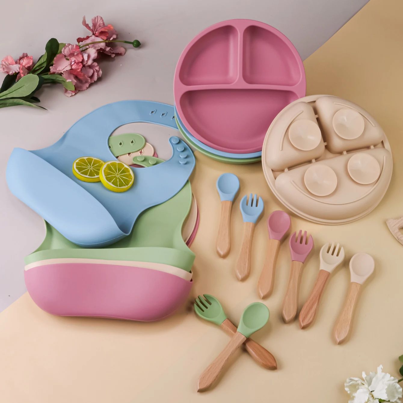 Premium Silicone Plates (Set of 4)