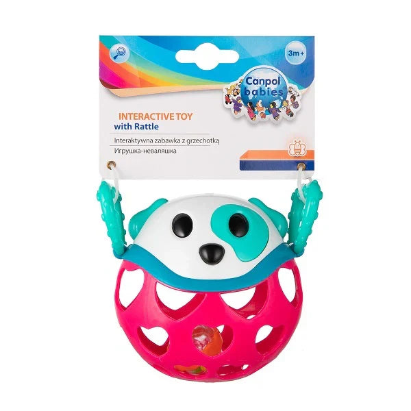Canpol Babies Interactive Rattle Toy Dog Pink