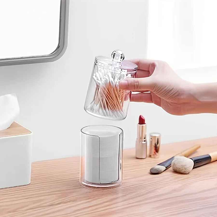 2-in-1 Stackable Cotton Pad Holder