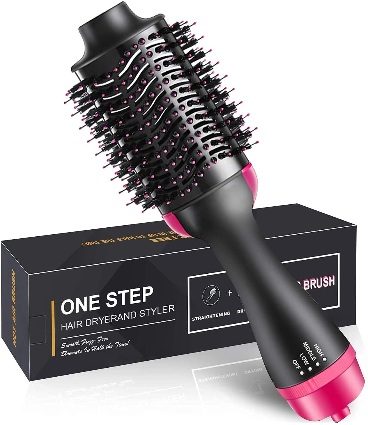 Hot Air Brush 3-in-1 Hair Dryer & Styler for Salon