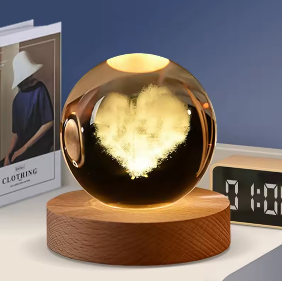 3D Crystal Galaxy Night Lamp