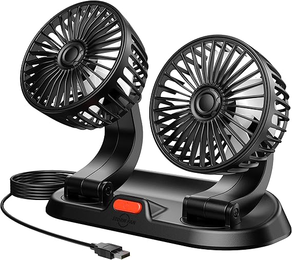 Universal Dual Head Car Fan